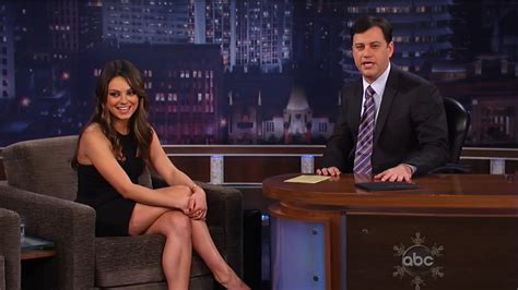 jimmy kimmel mila kunis|mila kunis live.